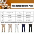 thumbnail image 3 of Boys Stretch Pull On Chino Pants Comfortable School Twill Trousers for Youth, 3 of 4
