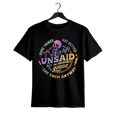 thumbnail image 1 of Casual Round Neck Tee – "Unsaid But I'm Probably Gonna Them Anyway" Skeleton Graphic Design, 1 of 6
