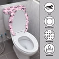 thumbnail image 3 of HELLHERO Toilet Protector Cover & Soft Toilet Seat Lid Cover for Bathroom, Elastic Fabric, Dust-Proof, Panda Strawberry, 3 of 8