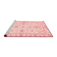 thumbnail image 2 of Ahgly Company Machine Washable Indoor Round Oriental Red Traditional Area Rugs, 6' Round, 2 of 4