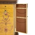 Powell Masterpiece HandPainted Jewelry Armoire, Antique Parchment