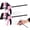 Pink, variant on 6" Mini Bar Clamps for Woodworking, One-Handed Clamp/Spreader, Light-Duty Screw-Change F Clamp with 50lbs Load Limit, 2PC