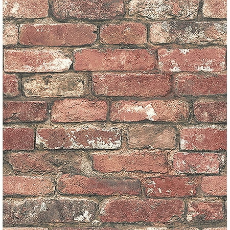 - Brewster Loft Red Brick Wallpaper