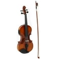 thumbnail image 2 of Acoustic Violi, Electric Violin Musical Instrument Solid Wood Violin  For Beginners For Violin Lovers Retro Color, 2 of 8