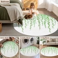 thumbnail image 5 of Round Rug 5Ft Washable Non-Slip, Green Polka Dots Circle Area Rugs for Living Room Bedroom, Vintage Abstract Art Watercolor Indoor Floor Mats Carpet Runner for Home Decor Aesthetic, 5 of 8