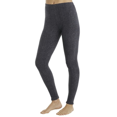 

ClimateRight by Cuddl Duds Women s Stretch Fleece Base Layer Natural Rise Thermal Leggings