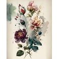 thumbnail image 2 of Watercolor Bouquet - Floral Watercolor Canvas Wall Art, 2 of 2