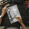 thumbnail image 5 of Spooky House Spiral Bound Coloring Book, Unleash Your Imagination in a Spine-Tingling Setting with 30 Charming Pages of Haunting House Scenes., 5 of 6