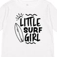 thumbnail image 4 of Inktastic Little Surf Girl with Surfboard Girls Long Sleeve Toddler T-Shirt, 4 of 5