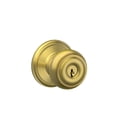 thumbnail image 1 of Perilla de entrada Schlage de latón satinado con llave georgiana de Hardware Handle, 1 of 1