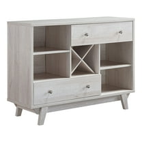 Furniture of America Bogt Multi-Storage Buffet, White Oak