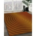 thumbnail image 2 of Ahgly Company Indoor Square Patterned Mahogany Brown Area Rugs, 3' Square, 2 of 6