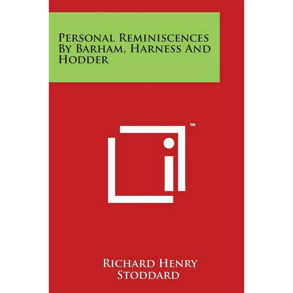 Personal Reminiscences By Barham, Harness And Hodder (Paperback)