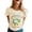 Beige, variant on Short Sleeve Shirts for Women Graphic Print Y2K Summer Top 2026 Basic Casual Tees Trending