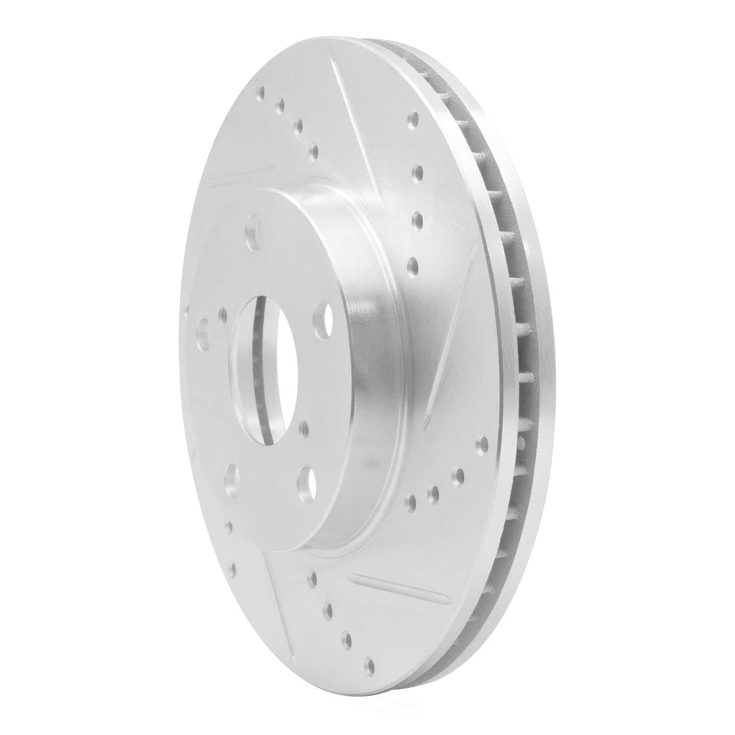 Dynamic Friction Company 631-76125R DFC Brake Rotor - Drilled And Slotted - Silver