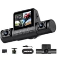 thumbnail image 2 of BotaniNest 4K4 Kanaals Autocamera Front & Rear & Inside With Night 2.0" IPS Screen 1080P Front Cam 170° Wide Angle Rear 120° Wide Angle Suitable For Car, 2 of 6