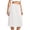 02_White, variant on Women's Seamless Hem Slip Skirt Basic Modest Below the Knee Length Stretch Knit Straight Skirt for summer and office dresses(01_Beige,75)