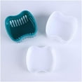thumbnail image 3 of Strong Denture Case, Denture Brush Retainer Case, Denture Bath Cup, Dentures Container with Basket Denture Holder, Retainer Cleaning Box (Random Color), 3 of 6
