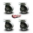 thumbnail image 2 of 5 Inch Dual V Groove Semi Steel Wheels Swivel Caster Set with Ball Bearings SCC, 2 of 2