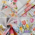 thumbnail image 5 of Easter Tablecloth Rectangle 60x120 Inch, Spring Floral Bunny Buffalo Plaid Easter Table Cloth Decor for Dinner Party Picnic, 5 of 6