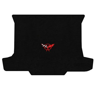 Lloyd Mats Custom Fit Floor Mats for Corvette C5 Convertible 1998-2004 LogoMat Trunk Black