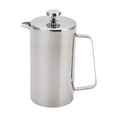 thumbnail image 3 of Cafetera a presión francesa de acero inoxidable, fácil de usar, tetera de café a prueba de herrumbre, cafetera para acampar al aire libre, cocina o Medio, 3 of 8