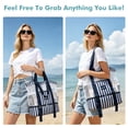 thumbnail image 6 of Tirrinia Mesh Beach Bag with Cooler Compartment, Extra Large Totes for Beach Travel, Functional Fashion Beach Bag for Women, Unique Gifts for Mom, 6 of 7