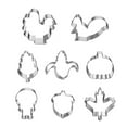 thumbnail image 1 of 8 Pieces/set Biscuit Molds Thanksgiving Day Kitchen Cookie Shapers Stainless Steel Baking Cooking Embossers, Type B, 1 of 1