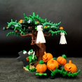 thumbnail image 1 of Halloween Spooky Ghost Pumpkin Model, 129 Pcs Building Blocks Set for Kids, Haunted Graveyard with Skeleton Tree House, Creative Architecture Construction Toy, Educational Interlocking Brick Gift for, 1 of 5