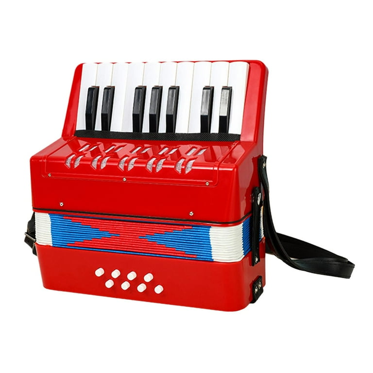 Toy top piano accordion