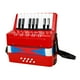 thumbnail image 3 of Acordeón de piano de 17 teclas y 8 bajos con correa de hombro ajustable Rojo, 3 of 9