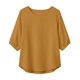 thumbnail image 5 of Neewe Womens Plain Round Neck Half Sleeve Top Curved Hem Blouses Loose Shirts Spring Summer Fashion Casual T Shirts, 5 of 7