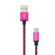 thumbnail image 4 of Cable de carga tipo C Tholdsy 1M aleación de aluminio trenzado para Teléfono rosado, 4 of 5