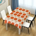 thumbnail image 4 of Yayeee Tablecloths 60" x 120" Rectangle Wrinkle Resistant Party Table Cover, Orange Geometric Circles, 4 of 8