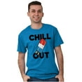thumbnail image 5 of Retro Chill Out Food Pun Popsicle Men's Graphic T Shirt Tees Brisco Brands X, 5 of 6