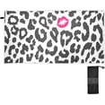 thumbnail image 2 of Coolnut Leopard Beach Towel, Sand Free Super Absorbent Oversized Travel Towel with Mesh Bag for Beach,Camping, Swimming, Holiday, 30"x 60", 2 of 7