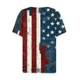 thumbnail image 4 of VerPetridure American Flag Shirt Women 4th of July Patriotic T Shirt Funny Stars Stripes Graphic Tee Independence Day T-Shirt Top, 4 of 5