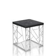 thumbnail image 5 of Home Square Stefano Contemporary Metal End Table in Black and Chrome - Set of 2, 5 of 9