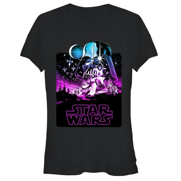 Junior's Star Wars Epic Artwork  Graphic Tee Black X Large