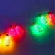 thumbnail image 5 of Luces de tira LED en forma de lágrima | Hierro calado con patrón de celosía | Acabado dorado | 10 LEDs • 165 cm de longitud | Alimentado por pilas | Iluminación decorativa romántica para la sala, 5 of 6