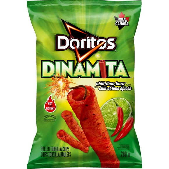 Doritos Dinamita Chips tortilla roulées Chili et lime épicés 280g