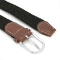 thumbnail image 2 of Cinturón trenzado de tela elástica, cinturón tejido elástico duradero para hombres/mujeres unisex/café Jun, 2 of 3