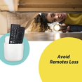 thumbnail image 4 of Dsseng 4 Pcs Universal Remote Control Holder Wall-Mounted Cell Phone Charging Rack Holder Punch Free Refrigerator Organizer Kitchen Bathroom Accessory, 4 of 5