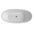 thumbnail image 5 of ANZZI  Cross Series 5.58 ft. Freestanding Bathtub in White, 5 of 5