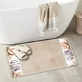 thumbnail image 2 of Zahari Home Poppy Fields Modern Bathroom Rug Classic Luxury Bath Rug Contemporary Decor Beautiful Shower Mat Unique Design Stylish Bathroom Rug Bath Shower Tub Decor Beige Bath Rug, 2 of 3