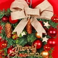thumbnail image 6 of CLEARANCE!Christmas Wreath Wall Hanging Ornament Artificial Christmas Wreath Merry Christmas Front Door Decorative Wreath Garland Xmas Gift for Outdoor Indoor Home Decor, 6 of 6