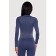 thumbnail image 4 of Women's Mineral Wash Ribbed Cropped Zip Front Active Jacket, 4 of 4