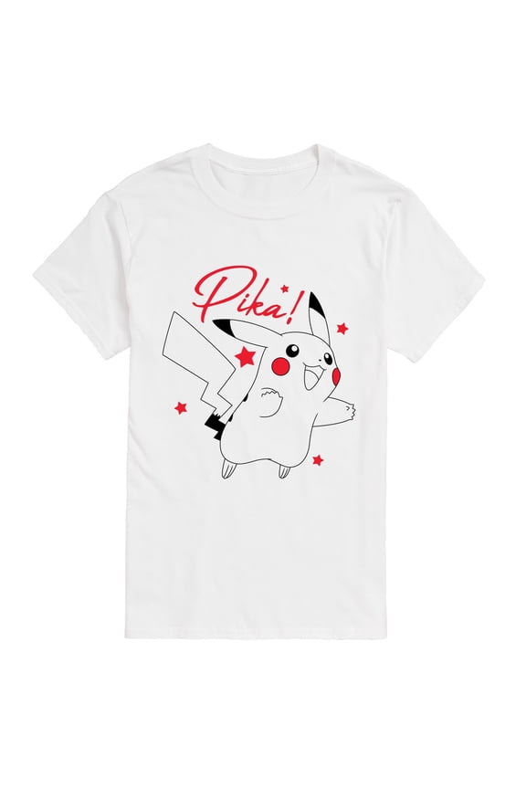 - Pikachu Stars - Men's Short Sleeve Graphic T-Shirt