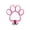 Pink 1Pcs, variant on HOARBOEG 1Pcs Blue Wooden Paw Print Wall Hook, Decorative Dog Leash Hanger, Pet Supplies Organizer with Metal Hook for Key Collar, Rustic Home Decor for Entryway Mudroom
