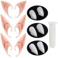thumbnail image 1 of Accesorio para disfraz de cosplay, colmillos de dientes de vampiro y orejas de elfo, 1 of 6